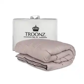 ANWB Troonz Dekbed Zonder Overtrek 140x200 Taupe aanbieding