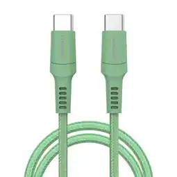 ANWB Imoshion Gevlochten USB-C naar USB-C kabel Groen aanbieding