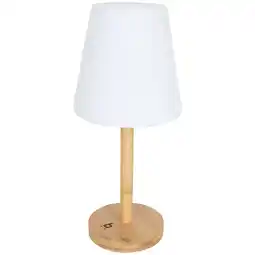 ANWB Bo-camp Tafellamp Cambridge L bamboe Wit aanbieding
