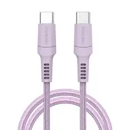 ANWB Imoshion Gevlochten USB-C naar USB-C kabel Lila aanbieding