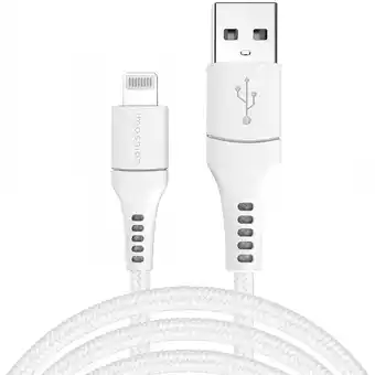ANWB Imoshion Braided Lightning-USB Kabel 3m Wit aanbieding