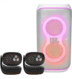 Coolblue JBL Partybox 120 Wit + 2x JBL Partylight Beam aanbieding