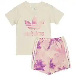 Foot Locker Adidas Aop Palm Unisex Trainingspakken - Wit - Maat: 63 - 68 CM - Katoen Jersey - Foot Locker aanbieding
