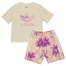 Foot Locker Adidas Aop Palm Unisex Trainingspakken - Wit - Maat: 99 - 104 CM - Katoen Jersey - Foot Locker aanbieding