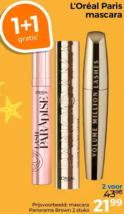 Trekpleister L'Oréal Paris mascara aanbieding