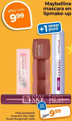 Trekpleister Maybelline mascara en lipmake-up aanbieding
