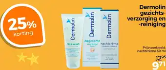 Trekpleister Dermolin gezichtsverzorging en reiniging aanbieding