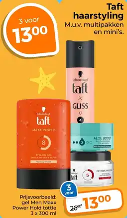 Trekpleister Taft haarstyling aanbieding