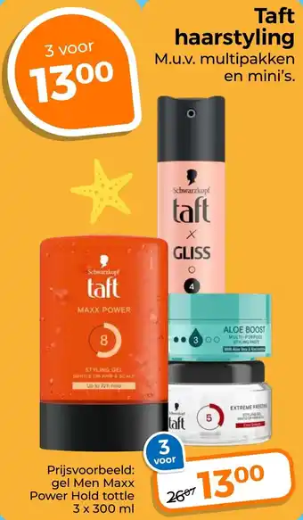 Trekpleister Taft haarstyling aanbieding