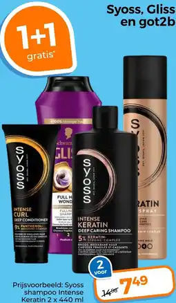 Trekpleister Syoss, Gliss en got2b aanbieding