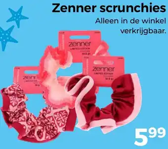 Trekpleister Zenner scrunchies aanbieding