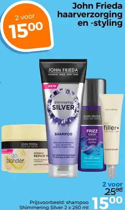 Trekpleister John Frieda haarverzorging en styling aanbieding