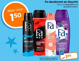 Trekpleister Fa deodorant en douche aanbieding