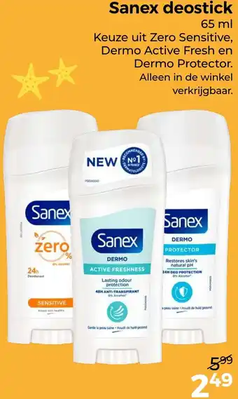 Trekpleister Sanex deostick aanbieding