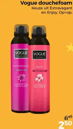 Trekpleister Vogue douchefoam aanbieding