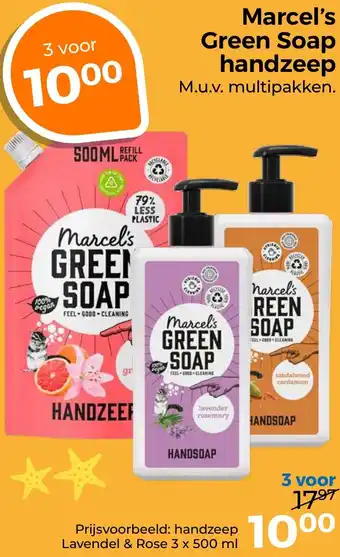 Trekpleister Marcel's Green Soap handzeep aanbieding