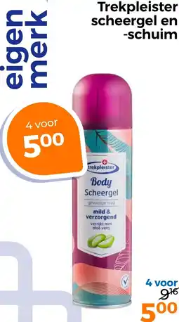 Trekpleister Trekpleister scheergel en schuim aanbieding