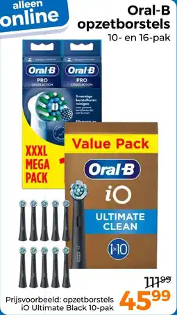 Trekpleister Oral-B opzetborstels aanbieding
