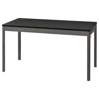 IKEA Ikea idÅsen zwarte rechthoekige vergadertafel, metalen poten aanbieding
