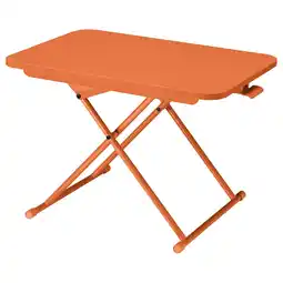 IKEA De dubbla oranje verstelbare laptopstandaard, ontworpen voor ergonomisch gebruik aanbieding