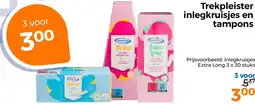 Trekpleister Trekpleister inlegkruisjes en tampons aanbieding