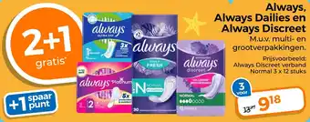 Trekpleister Always, Always Dailies en Always Discreet aanbieding