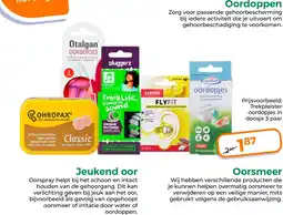 Trekpleister Oordoppen en oorverzorging aanbieding