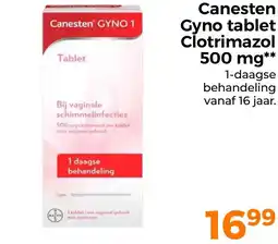 Trekpleister Canesten Gyno tablet Clotrimazol 500 mg aanbieding