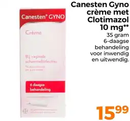 Trekpleister Canesten Gyno crème met Clotimazol 10 mg aanbieding