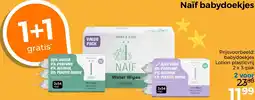 Trekpleister Naïf babydoekjes aanbieding