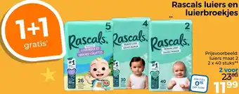 Trekpleister Rascals luiers en luierbroekjes aanbieding