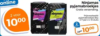 Trekpleister Ninjamas pyjamabroekjes aanbieding