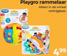 Trekpleister Playgro rammelaar aanbieding