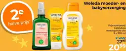 Trekpleister Weleda moeder en babyverzorging aanbieding