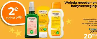 Trekpleister Weleda moeder en babyverzorging aanbieding