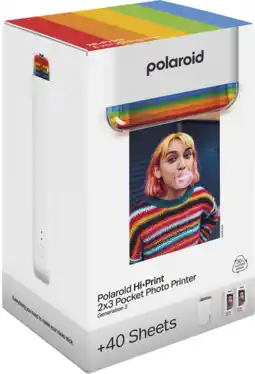 MediaMarkt Polaroid Hi·print 2x3 Gen 2 - Everything Box Instant Printer Wit aanbieding