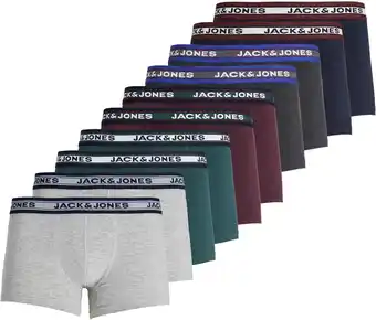 Amazon Jack & Jones Solid Trunk Boxershorts Heren (10-pack) aanbieding