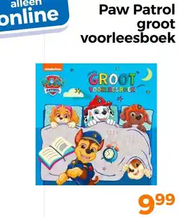 Trekpleister Paw Patrol groot voorleesboek aanbieding