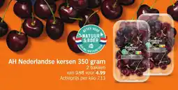 Albert Heijn AH Nederlandse kersen aanbieding