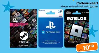 Trekpleister Cadeaukaart aanbieding