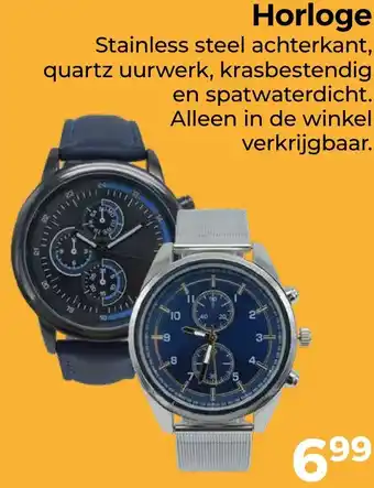 Trekpleister Horloge aanbieding