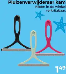 Trekpleister Pluizenverwijderaar kam aanbieding