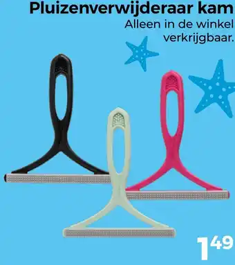Trekpleister Pluizenverwijderaar kam aanbieding