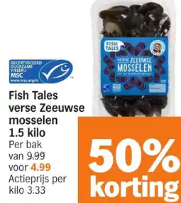 Albert Heijn Fish Tales verse Zeeuwse mosselen aanbieding