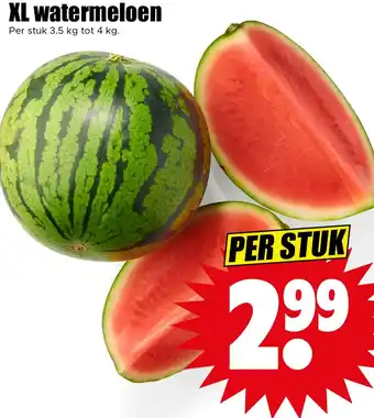 Dirk XL watermeloen aanbieding