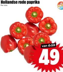 Dirk Hollandse rode paprika aanbieding