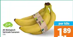 Albert Heijn AH Biologisch fairtrade bananen aanbieding