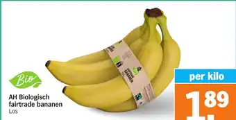 Albert Heijn AH Biologisch fairtrade bananen aanbieding