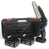 Praxis Aquila 48v Mini Kettingzaag 6 Inch Elektrische Boomzaag - 650w Handkettingzaag - 2x 2600 Mah Accu's aanbieding