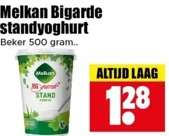 Dirk Melkan Bigarde standyoghurt aanbieding